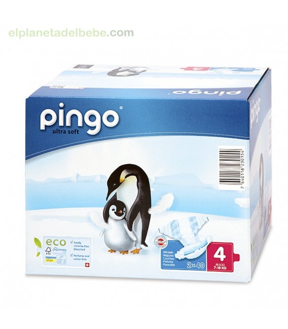 PAÑALES PINGO TALLA 4 MAXI (40 UNDS).