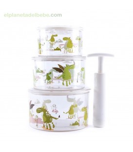 TUP-AIR (ENVASE AL VACIO) VERDE BABY MONSTERS