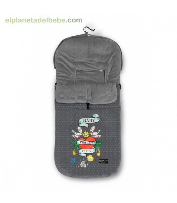 SACO CARRO VELOUR TATOO GRIS COIMASA