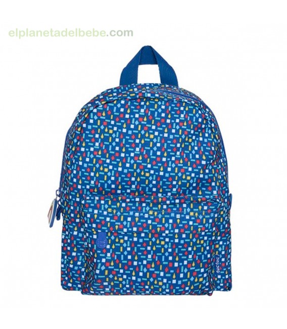 MOCHILA GUARDERÍA ENJOY & DREAM AZUL TUC TUC