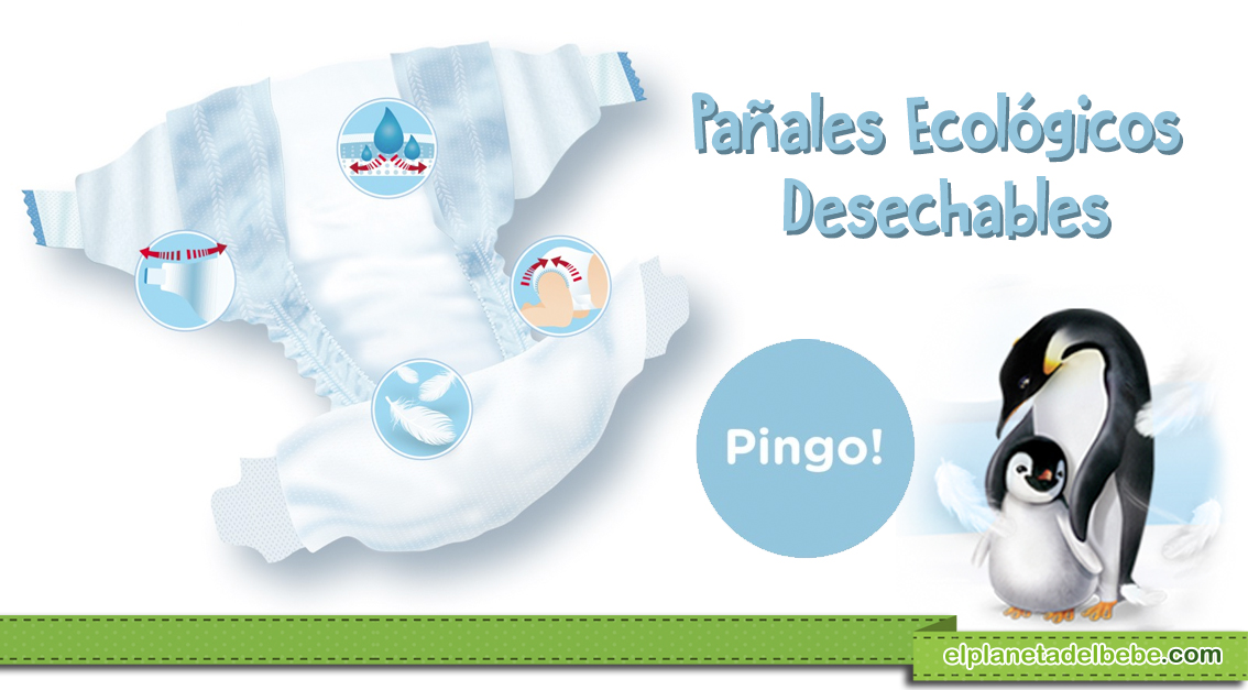 Pañales Ecológicos Pingo - Talla 1 Recién Nacidos (2-5kg)